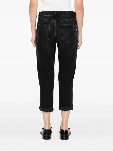 Blugi drepti Dondup KOONS BOT GIOIE PANTS Black   Femei (BM 18816537) 4