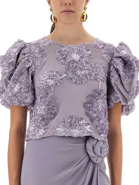 Bluze ROTATE Birger Christensen 3D Mesh Tops. LILAC Femei (BM 18816637) 4