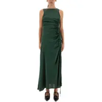 Rochii casual Gathered Satin Dress Femei