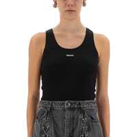 Imbracaminte ROTATE Birger Christensen Dama - Bluze ROTATE Birger Christensen Tank Top With Logo BLACK Femei (BM 18816685) - B-mall.ro