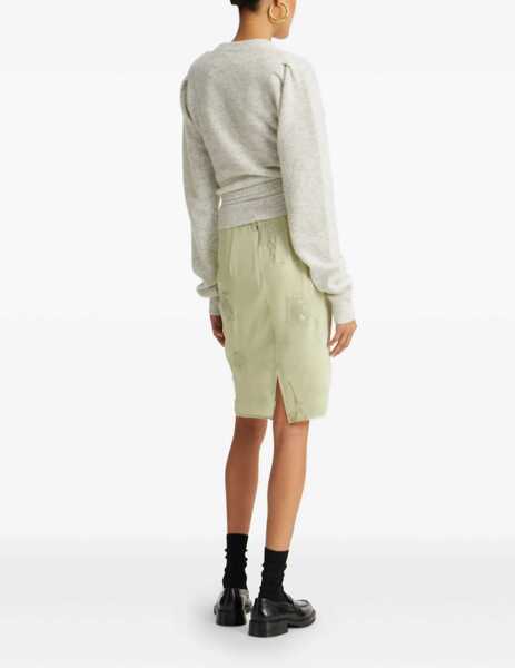 Pulovere casual ROTATE Birger Christensen Mesh With Flower Detail WHITE Femei (BM 18816694) 3