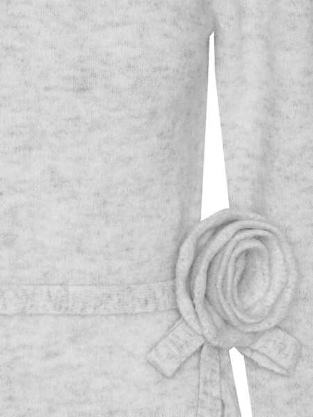 Pulovere casual ROTATE Birger Christensen Mesh With Flower Detail WHITE Femei (BM 18816694) 5