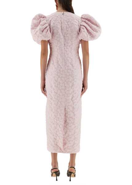 Rochii casual ROTATE Birger Christensen Jacquard Midi Dress POWDER Femei (BM 18816700) 3