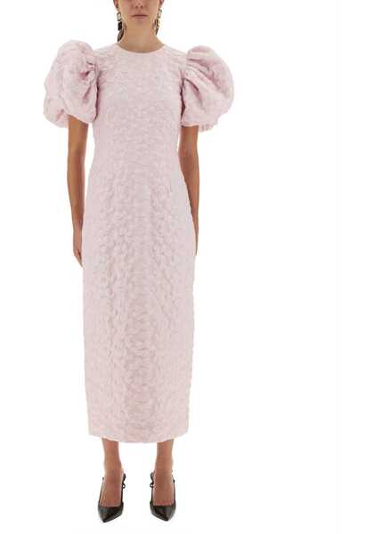 Rochii casual ROTATE Birger Christensen Jacquard Midi Dress POWDER Femei (BM 18816700) 1