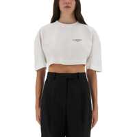 Tricouri Cropped T-Shirt With Logo Print Femei