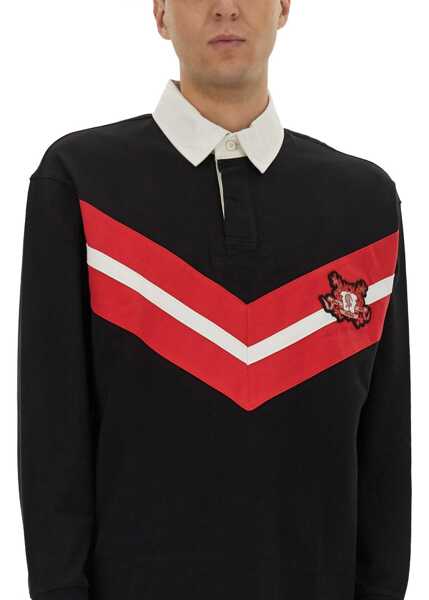 Tricouri Polo Hugo Boss Polo Shirt With College Style Logo BLACK Barbati (BM 18816922) 4