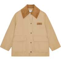 Sacouri office Camel Twill Midi Jacket Femei