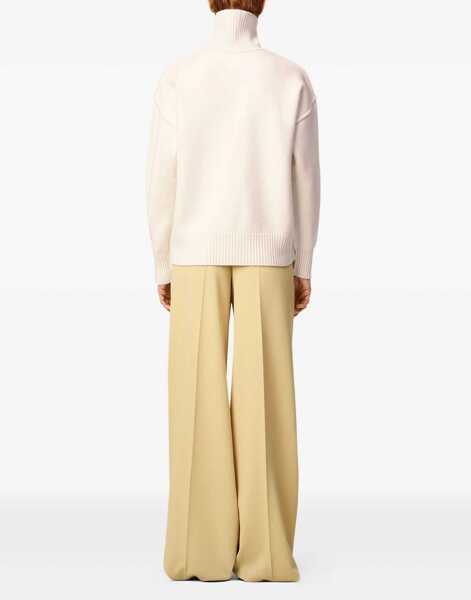 Pulovere AMI Paris Ami De Coeur Turtleneck Sweater WHITE Barbati (BM 18817048) 4