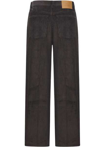 Pantaloni casual AMI Paris Corduroy Velvet Pants GREY Barbati (BM 18817066) 2