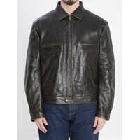 Bomber jacket Bomber In Aged-Effect Leather Barbati