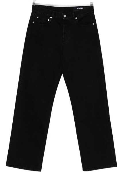 Blugi JACQUEMUS De-Nimes Denim Pants BLACK Barbati (BM 18817072) 1