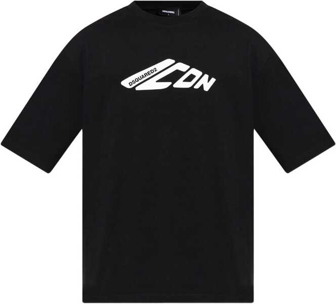 Tricouri DSQUARED2 Logoed T-Shirt BLACK Barbati (BM 18817174) 1