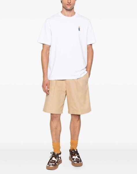 Tricouri MAISON KITSUN Standing Fox T-Shirt WHITE Barbati (BM 18819358) 2