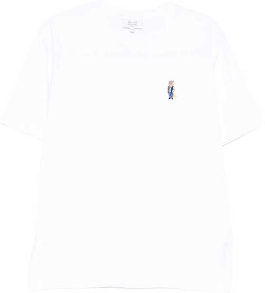 Tricouri MAISON KITSUN Standing Fox T-Shirt WHITE Barbati (BM 18819358) 1