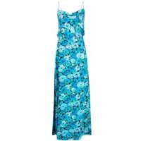Rochii Rotate Birger Christensen Chiffon Light Maxi Slit Dress Femei