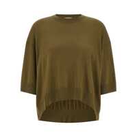 Pulovere Nude Cropped Wool Sweater Femei