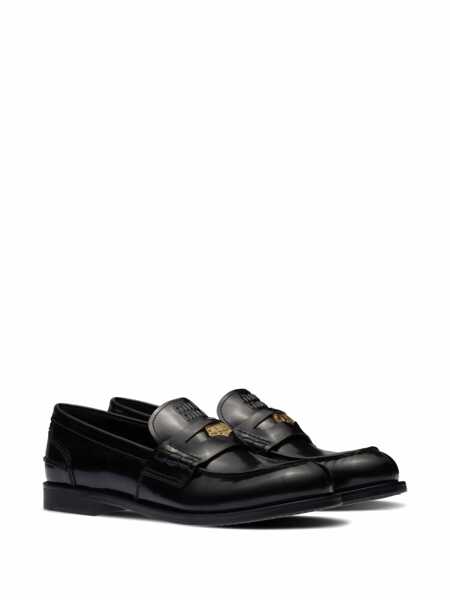 Mocasini Miu Miu Miu Miu Moccasters Black Femei (BM 18820800) 2