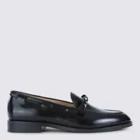 Mocasini Valentino Garavani Black Leather Loafers Barbati