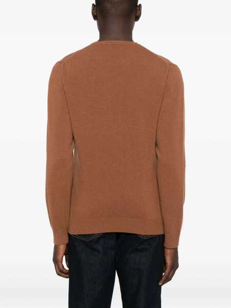 Pulovere Daniele Fiesoli Daniele Fiesoli Brown Sweater A Round Neckline BROWN Barbati (BM 18822618) 4