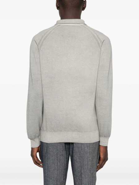 Pulovere Daniele Fiesoli Daniele Fiesoli Light Gray Sweater With Collar GREY Barbati (BM 18822645) 4