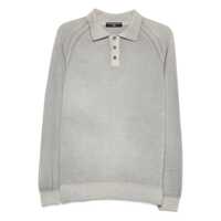 Pulovere Daniele Fiesoli Light Gray Sweater With Collar Barbati