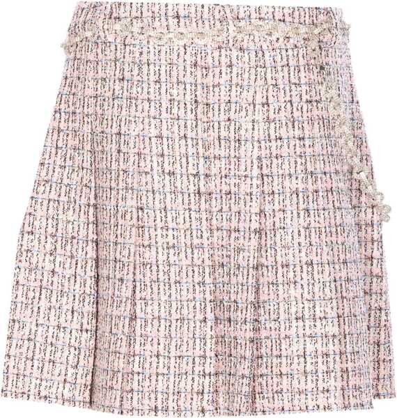 Fuste Self-Portrait Crystal Belted Miniskirt PINK Femei (BM 18825313) 1