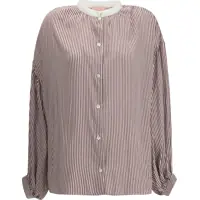 Camasi casual Striped Shirt with wide sleeves Femei