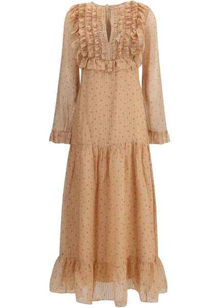 Rochii lungi KRISTINA TI Silk long Dress with rouches CIPRIA Femei (BM 18825346) 1