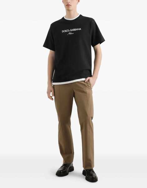 Tricouri Dolce & Gabbana Double collar T-Shirt NERO Barbati (BM 18825361) 2