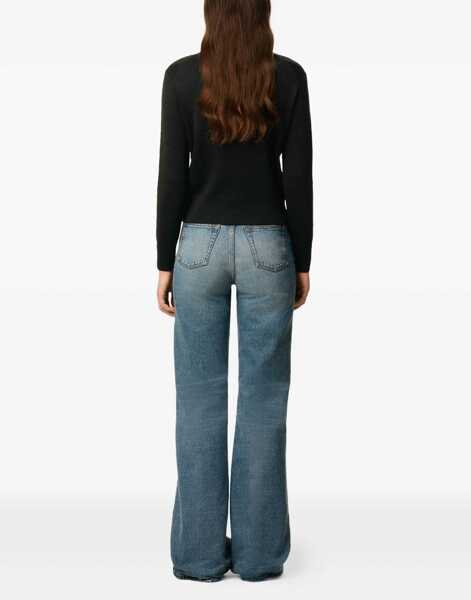 Pulovere AMI Paris Ami De Coeur Sweater NOIR/ROUGE Femei (BM 18825391) 3