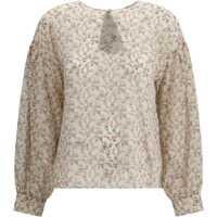 Bluze Floral print silk blouse Femei