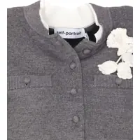Pulovere Dama - Cardigane Self-Portrait Crocheted flower Cardigan GREY Femei (BM 18825445) - B-mall.ro