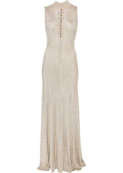 Rochii Self-Portrait Lurex knit long Dress GOLD Femei (BM 18825457) 1