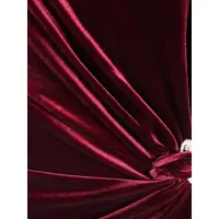 Imbracaminte Dama pagina 169 - Rochii Self-Portrait Velvet bandeau long Dress BURGUNDY Femei (BM 18825505) - B-mall.ro