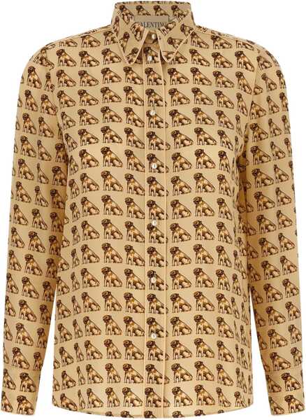 Camasi casual Valentino Garavani Silk crepe de chine Shirt BETULLA/MULTICOLOR Femei (BM 18825508) 1