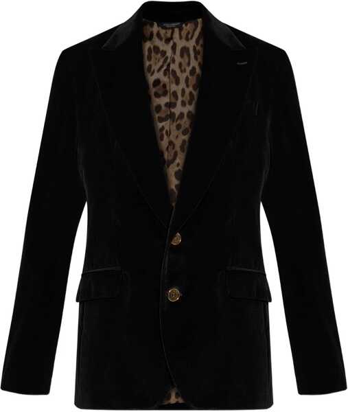 Sacouri Dolce & Gabbana Velvet Sicily Blazer NERO Barbati (BM 18825526) 1
