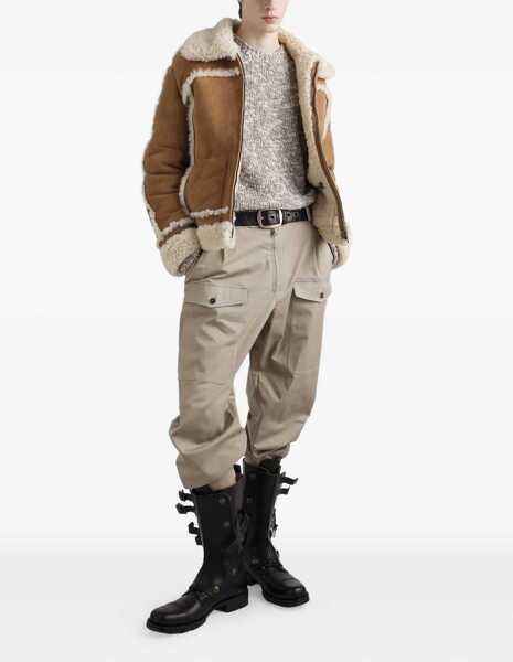 Pulovere Dolce & Gabbana Shaved wool crew neck Sweater MELANGE BIANCHI-BEIG Barbati (BM 18825538) 2