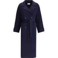 Paltoane Double-breasted long Coat Femei