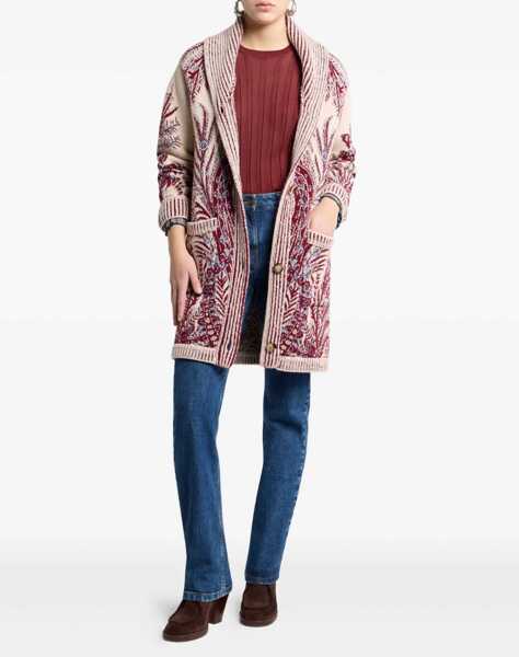 Cardigane ETRO Wool and cotton maxi Cardigan X0801 Femei (BM 18825784) 2