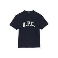 Tricouri A.P.C. T-SHIRT COHBQ.H26537 TIQ DARK NAVY ECRU Barbati