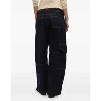 Blugi Ganni Dama - Blugi skinny Ganni Pants Neppy Carpenter BLUE Femei (BM 18825997) - B-mall.ro