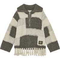 Pulovere casual Patchwork Jersey With Bangs Femei