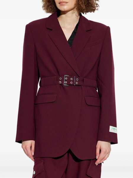 Sacouri Ganni Crepe Blazer BORDEAUX Femei (BM 18826009) 3