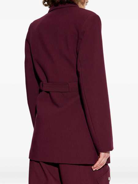 Sacouri Ganni Crepe Blazer BORDEAUX Femei (BM 18826009) 4