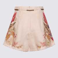 Imbracaminte Dama pagina 409 - Pantaloni casual ZIMMERMANN Zimmermann Shorts CREAM PALM FLORAL Femei (BM 18831603) - B-mall.ro