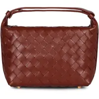 Genti de mana Bottega Veneta Dama - Genti de mana Bottega Veneta Bottega Veneta Mini Wallace Leather Shoulder Bag BROWN Femei (BM 18831924) - B-mall.ro