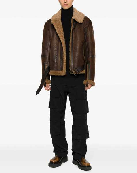 Jachete Belstaff Shearling Jacket EBONY/DARK SANDSTONE Barbati (BM 18851149) 2