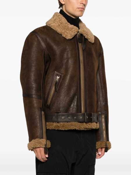 Jachete Belstaff Shearling Jacket EBONY/DARK SANDSTONE Barbati (BM 18851149) 3