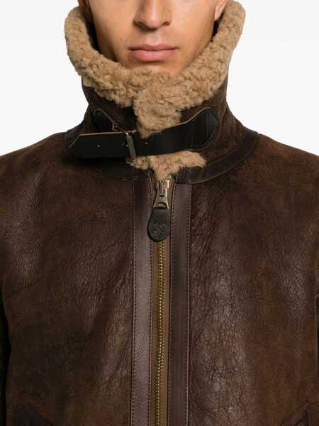 Jachete Belstaff Shearling Jacket EBONY/DARK SANDSTONE Barbati (BM 18851149) 5