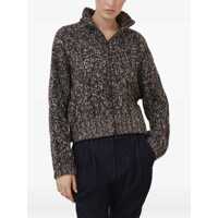 Cardigane Brunello Cucinelli Dama - Cardigane Brunello Cucinelli Braided Cardigan BLU/MARRONENOTTE Femei (BM 18851167) - B-mall.ro